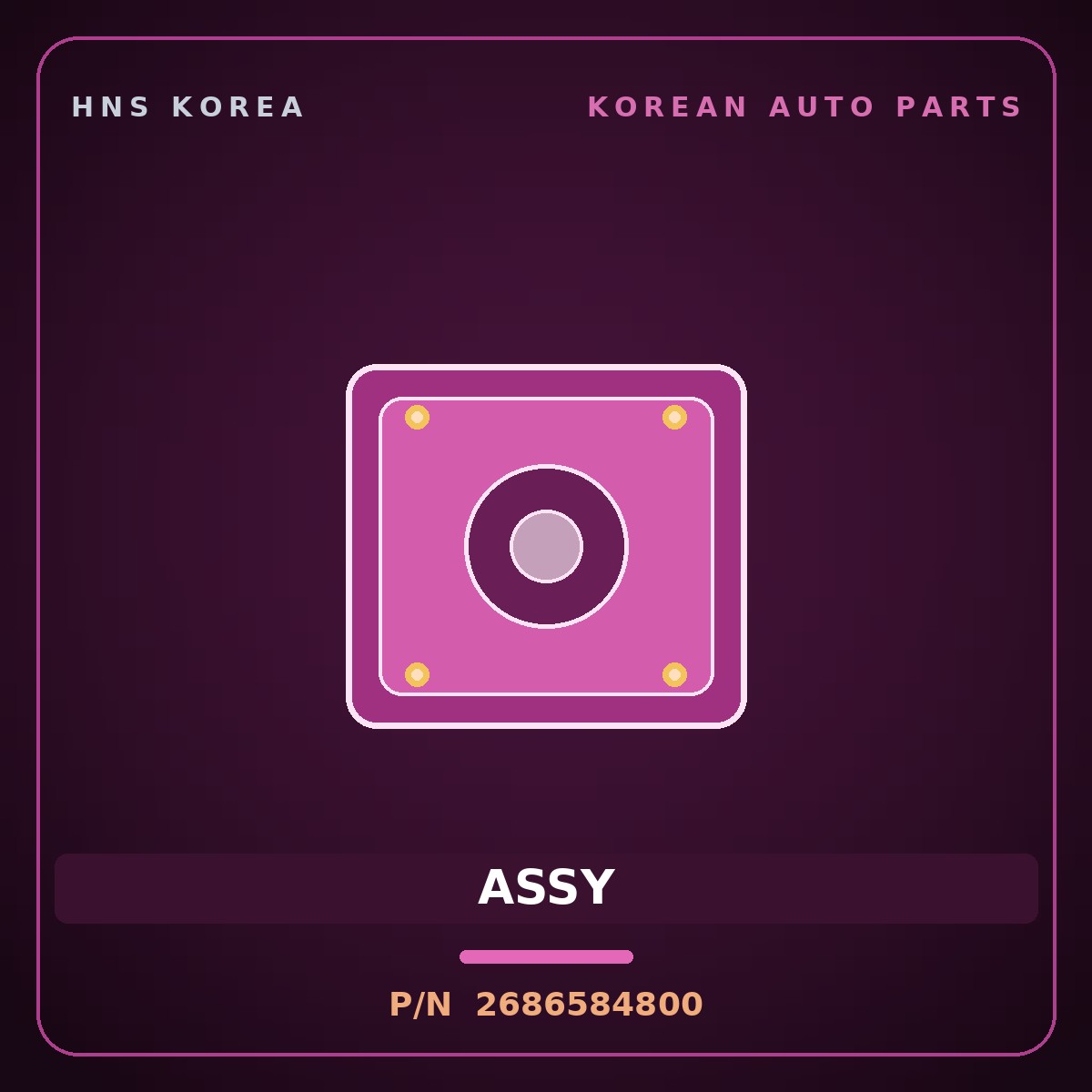Genuine Mobis ASSY 2686584800 for Trago 2006 HNS Parts Korea