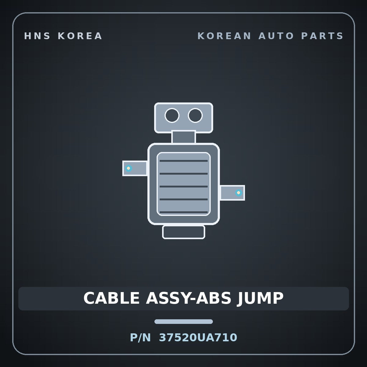 Genuine Mobis CABLE ASSY-ABS JUMP 37520UA710 for Trago 2006 HNS Parts Korea