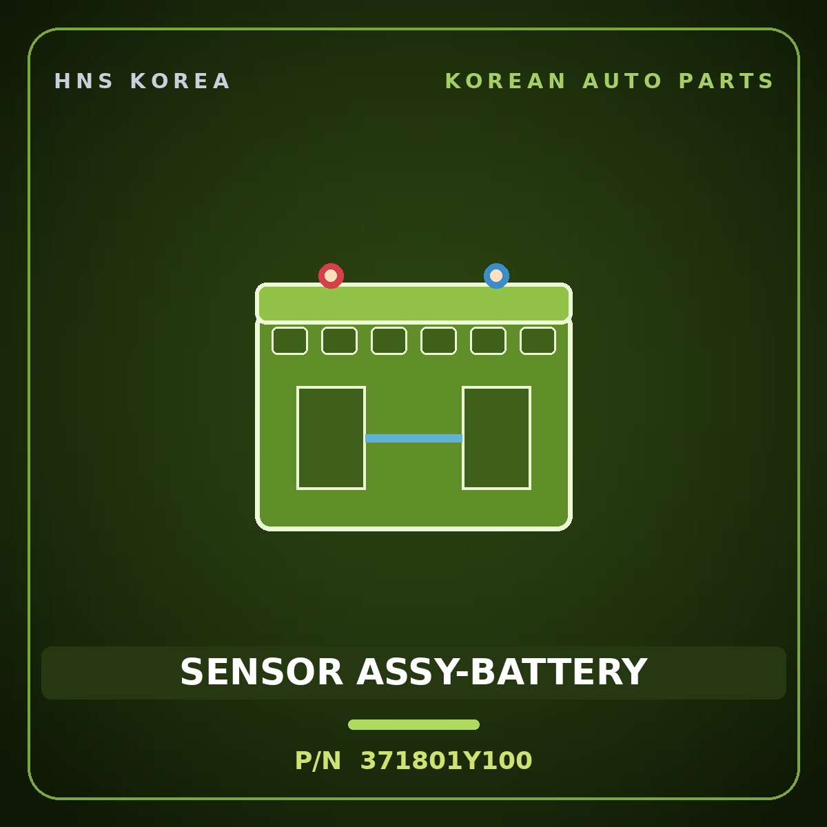 Genuine Mobis SENSOR ASSY-BATTERY 371801Y100 for Morning 2011 HNS Parts Korea