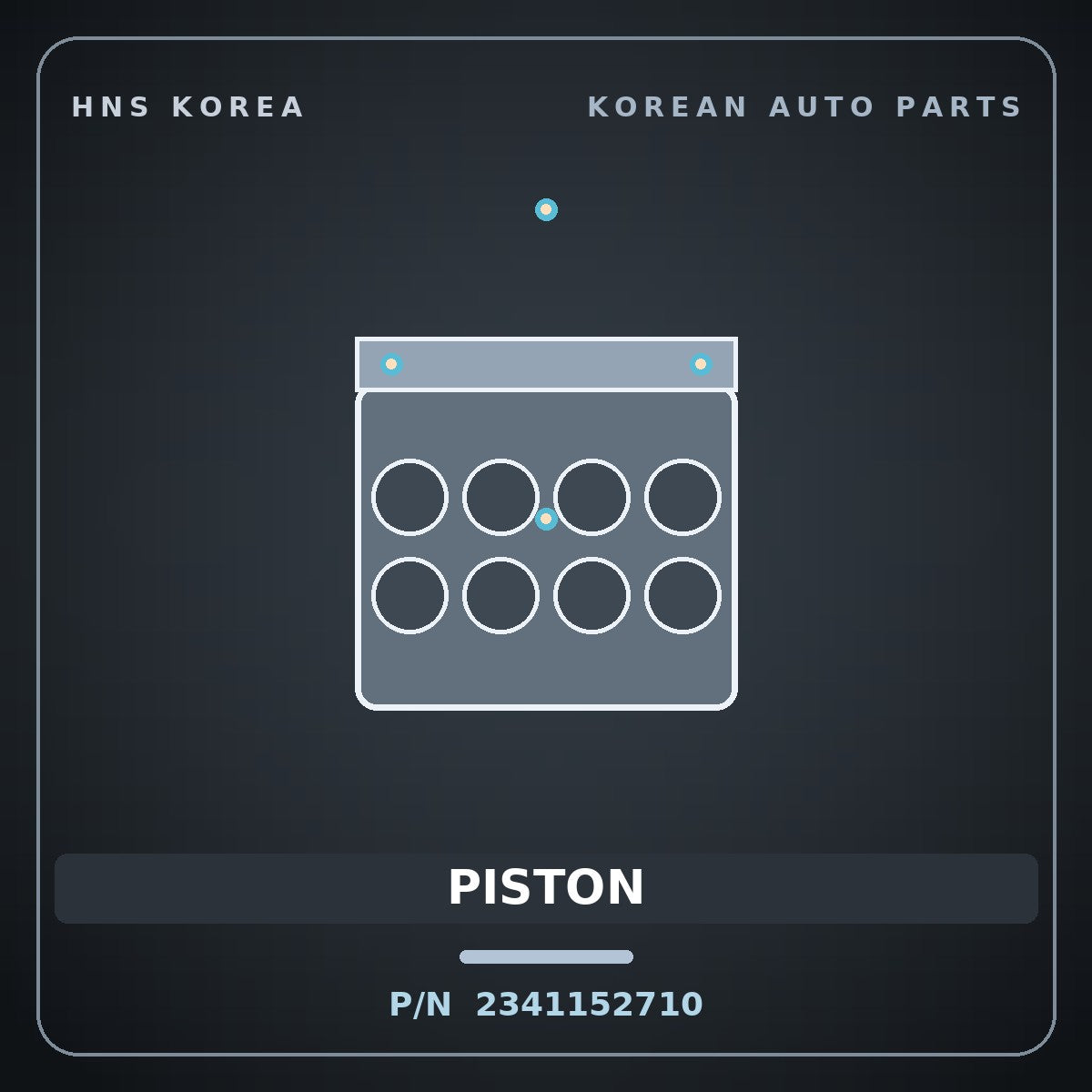 Genuine Mobis PISTON 2341152710 for Global 900 2004 HNS Parts Korea