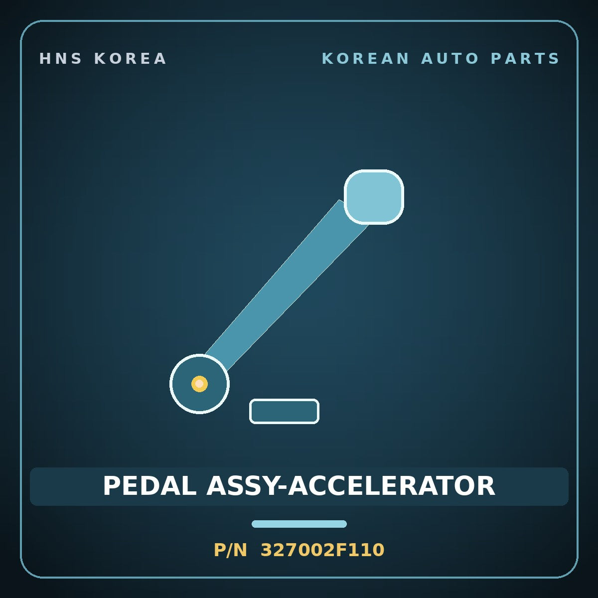 Genuine Mobis PEDAL ASSY-ACCELERATOR 327002F110 for Cerato 2003 HNS Parts Korea