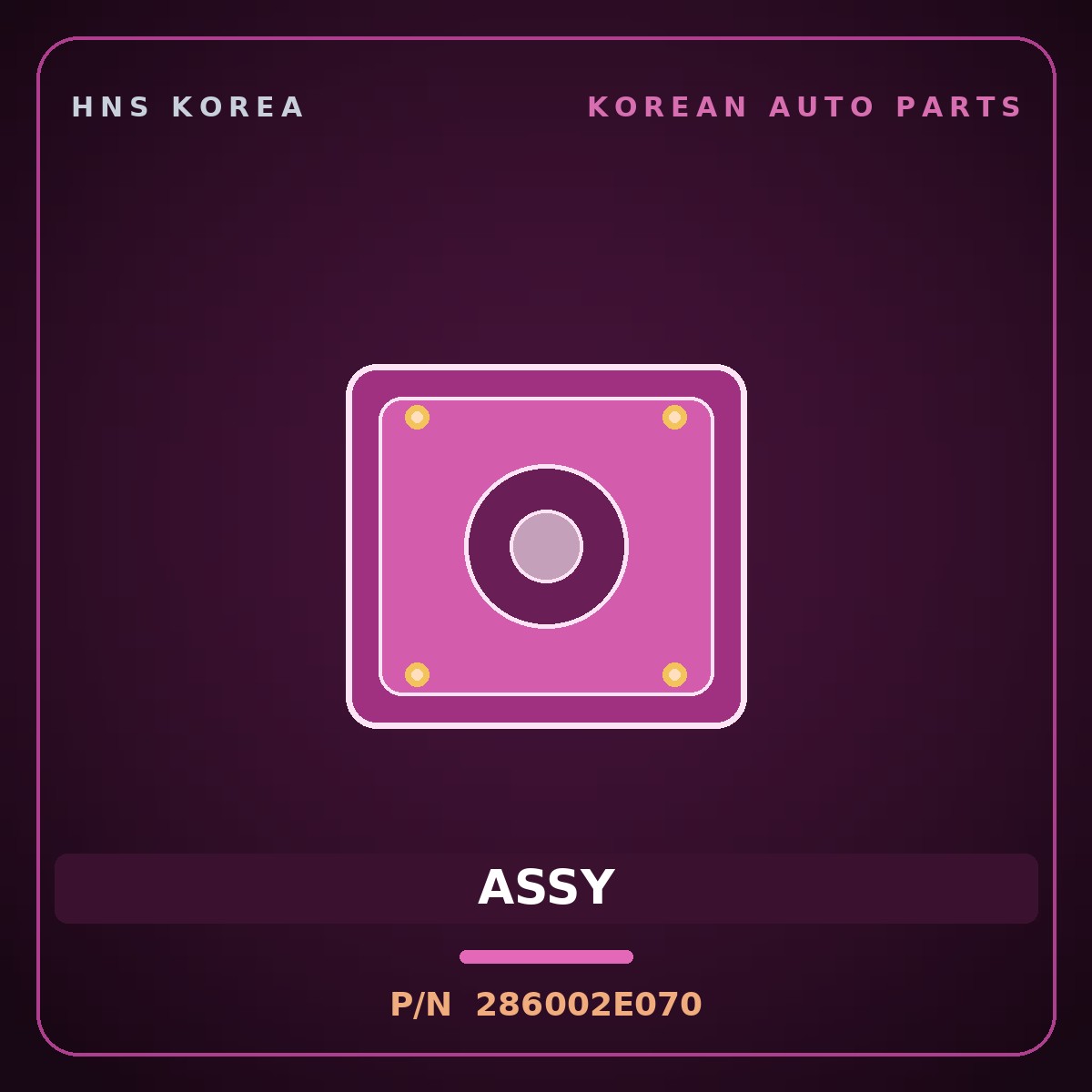 Genuine Mobis ASSY 286002E070 for Tucson 2004 HNS Parts Korea