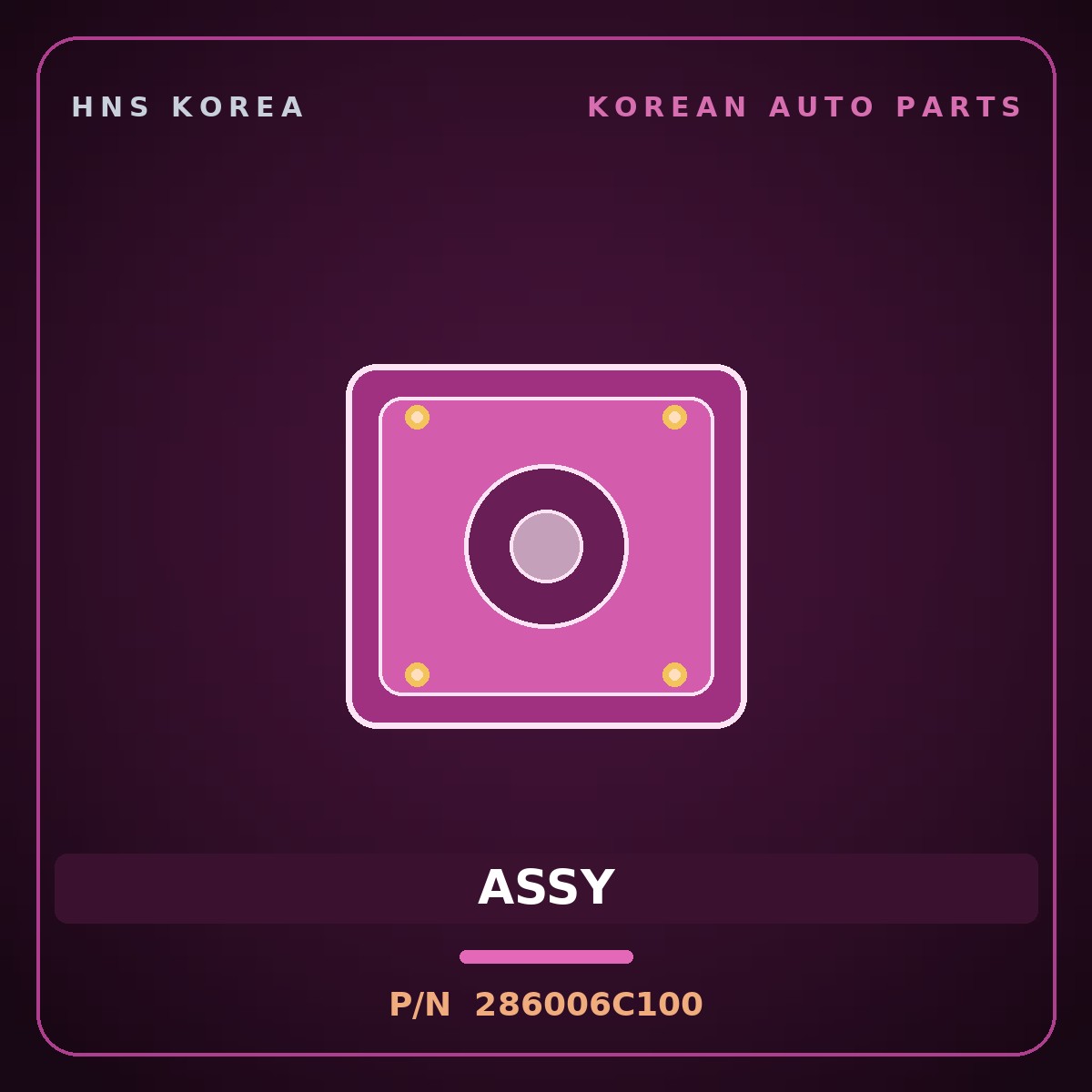 Genuine Mobis ASSY 286006C100 for Mega Truck 2004 HNS Parts Korea
