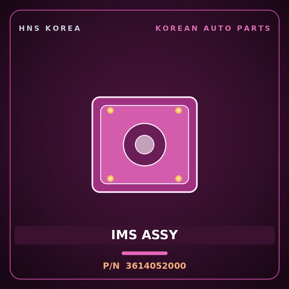 Genuine Mobis IMS ASSY 3614052000 for Aerotown 2004 HNS Parts Korea