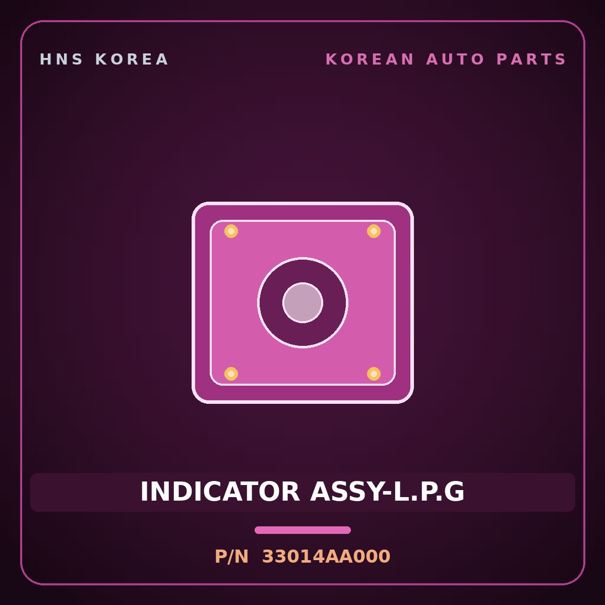 Genuine Mobis INDICATOR ASSY-L.P.G 33014AA000 for Elantra 2020 HNS Parts Korea