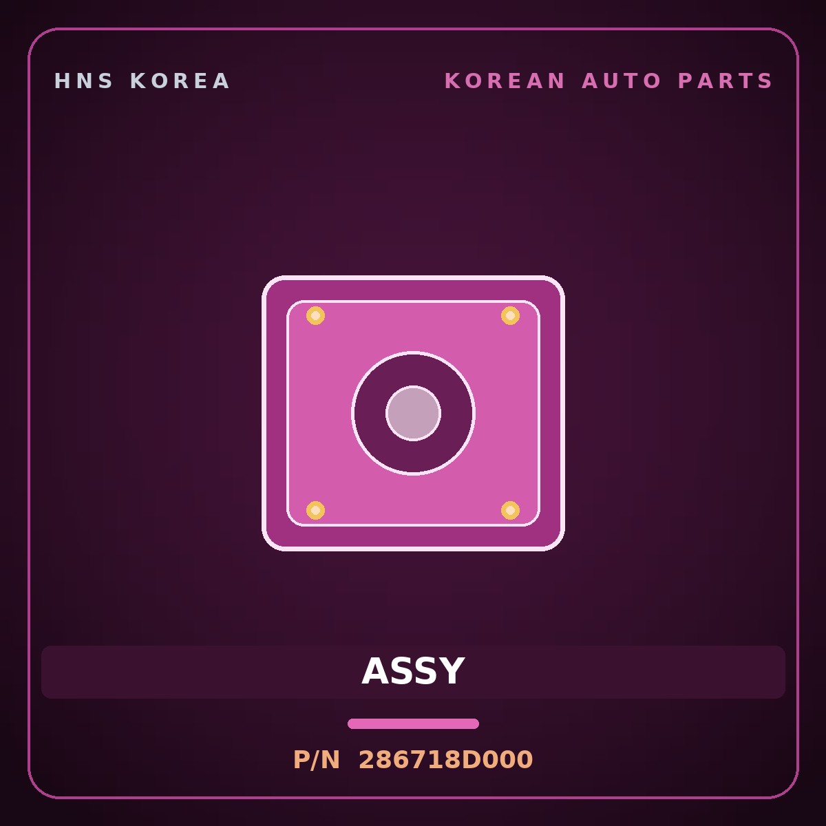 Genuine Mobis ASSY 286718D000 for Express 2006 HNS Parts Korea