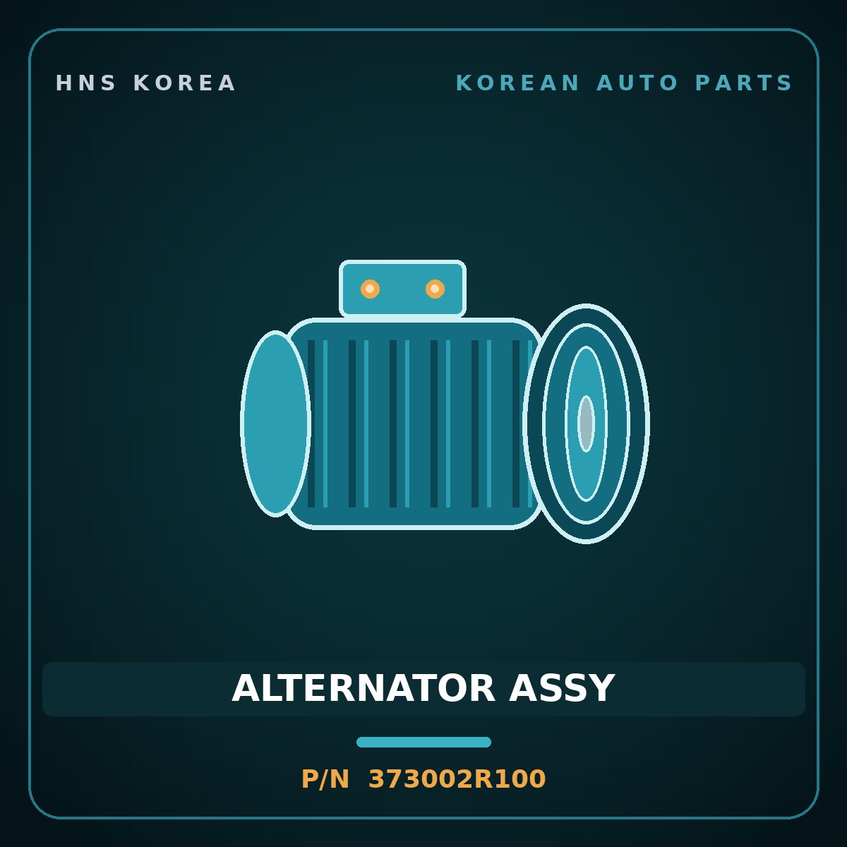 Genuine Mobis ALTERNATOR ASSY 373002R100 for Santa Fe 2020 HNS Parts Korea