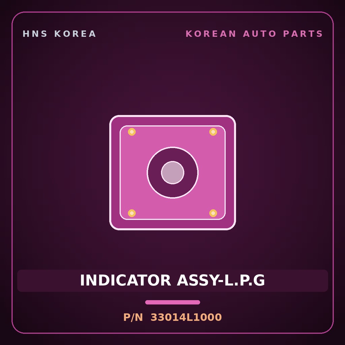 Genuine Mobis INDICATOR ASSY-L.P.G 33014L1000 for Sonata 2023 HNS Parts Korea