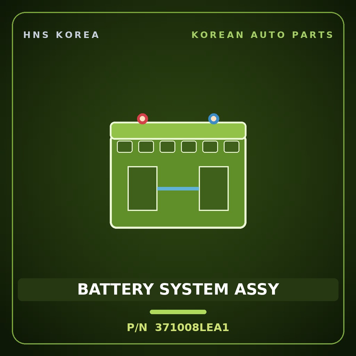 Genuine Mobis BATTERY SYSTEM ASSY 371008LEA1 for Elec City 2020 HNS Parts Korea