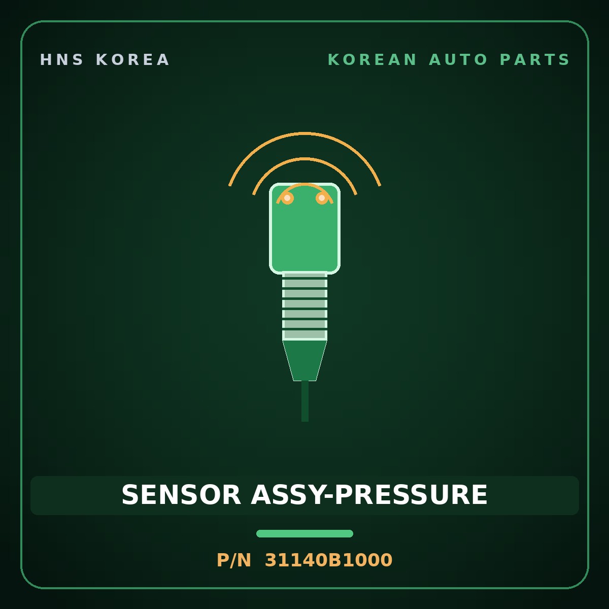 Genuine Mobis SENSOR ASSY-PRESSURE 31140B1000 for G80 2014 HNS Parts Korea
