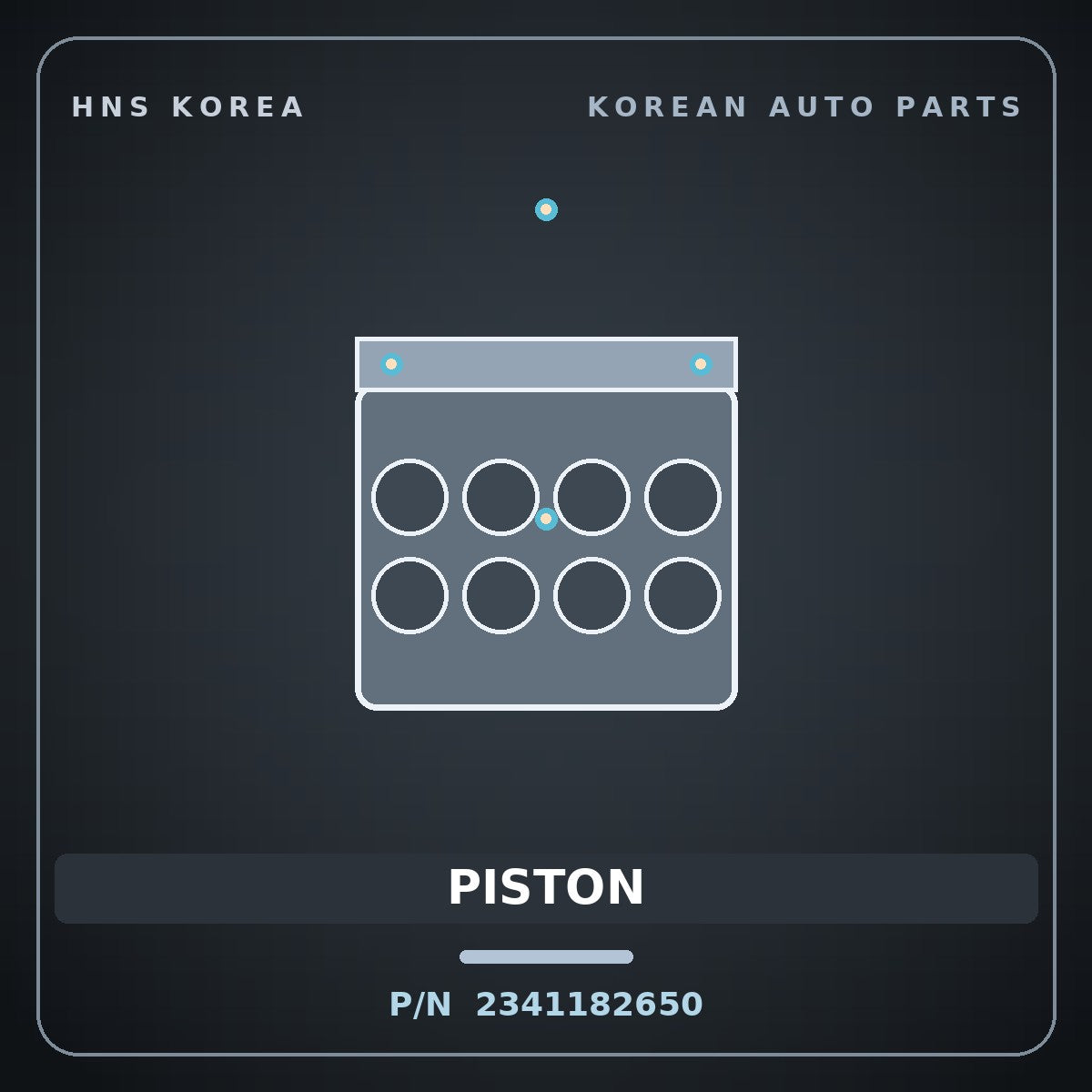 Genuine Mobis PISTON 2341182650 for Express 2004 HNS Parts Korea