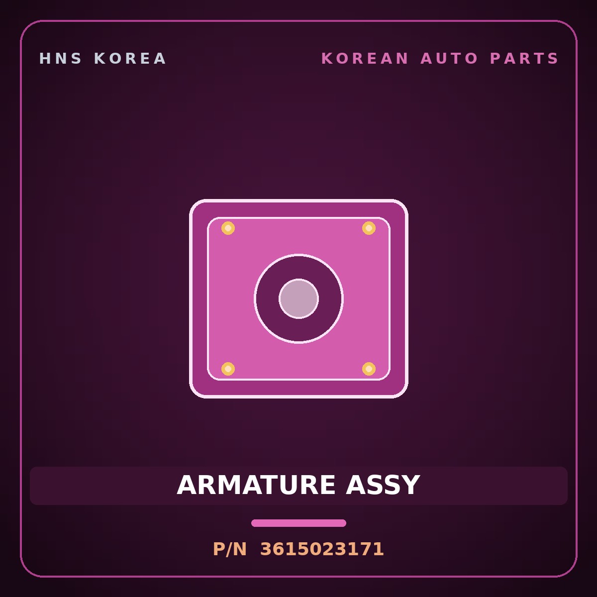 Genuine Mobis ARMATURE ASSY 3615023171 for Avante 2004 HNS Parts Korea