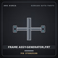 Genuine Mobis FRAME ASSY-GENERATOR,FRT 3733025100 for Carens 2004 HNS Parts Korea