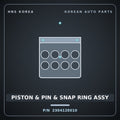 Genuine Mobis PISTON & PIN & SNAP RING ASSY 230412E010 for Carens 2010 HNS Parts Korea