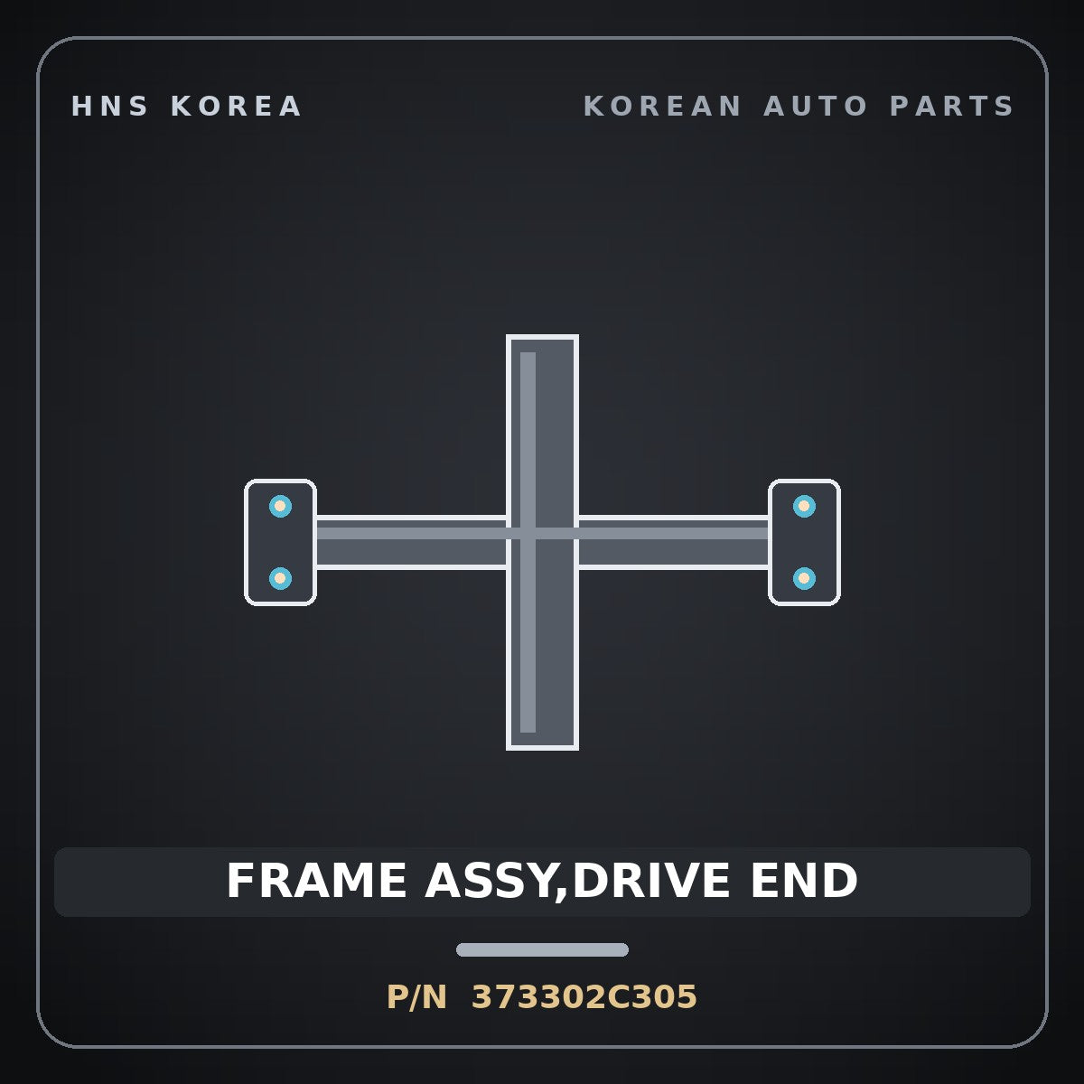 Genuine Mobis FRAME ASSY,DRIVE END 373302C305 for Grand Starex 2015 HNS Parts Korea