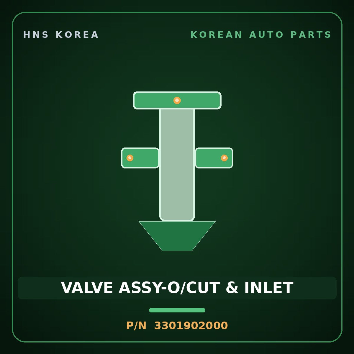 Genuine Mobis VALVE ASSY-O/CUT & INLET 3301902000 for Atos 1998 HNS Parts Korea