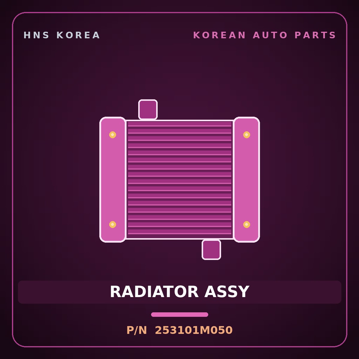 Genuine Mobis RADIATOR ASSY 253101M050 for Forte 2008 HNS Parts Korea