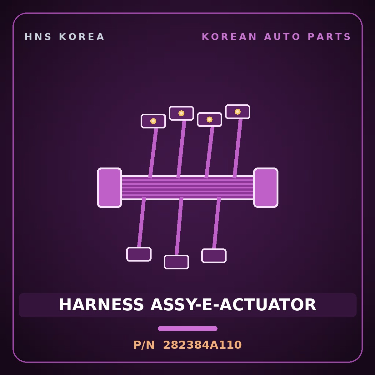 Genuine Mobis HARNESS ASSY-E-ACTUATOR 282384A110 for Bongo 2020 HNS Parts Korea