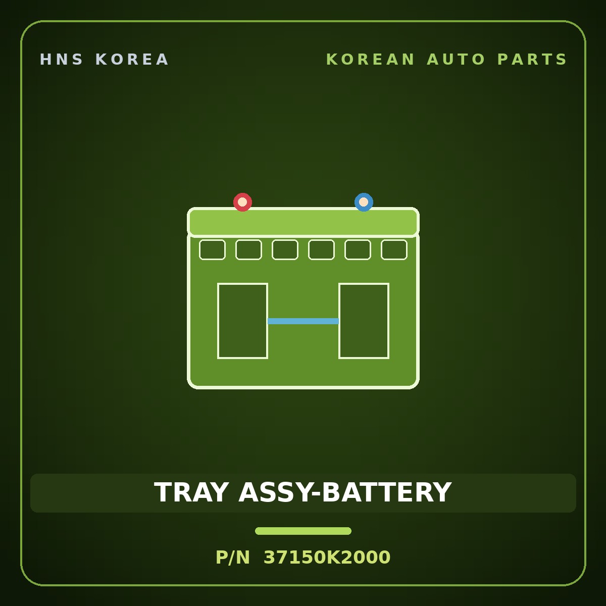 Genuine Mobis TRAY ASSY-BATTERY 37150K2000 for Venue 2019 HNS Parts Korea