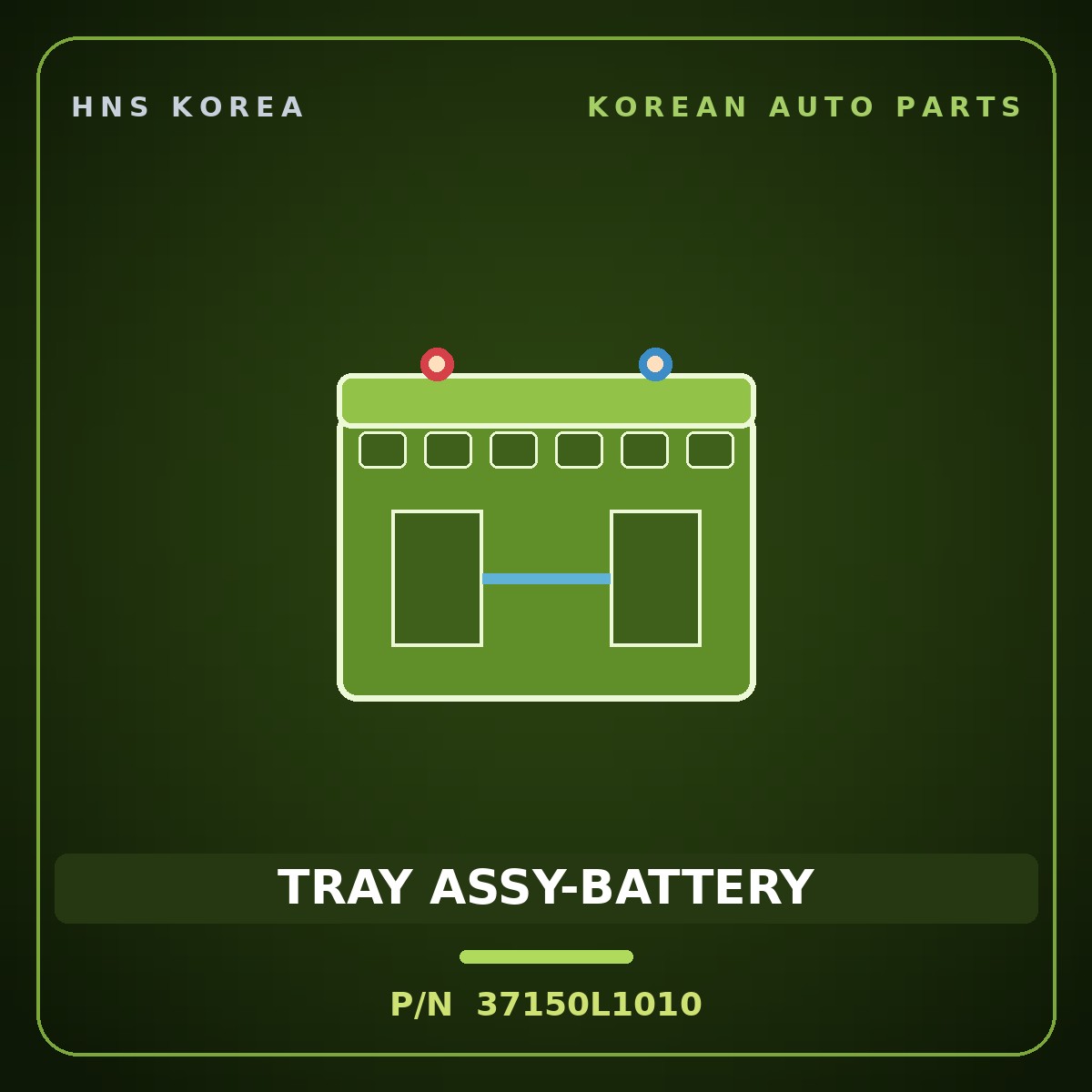 Genuine Mobis TRAY ASSY-BATTERY 37150L1010 for Sonata 2019 HNS Parts Korea