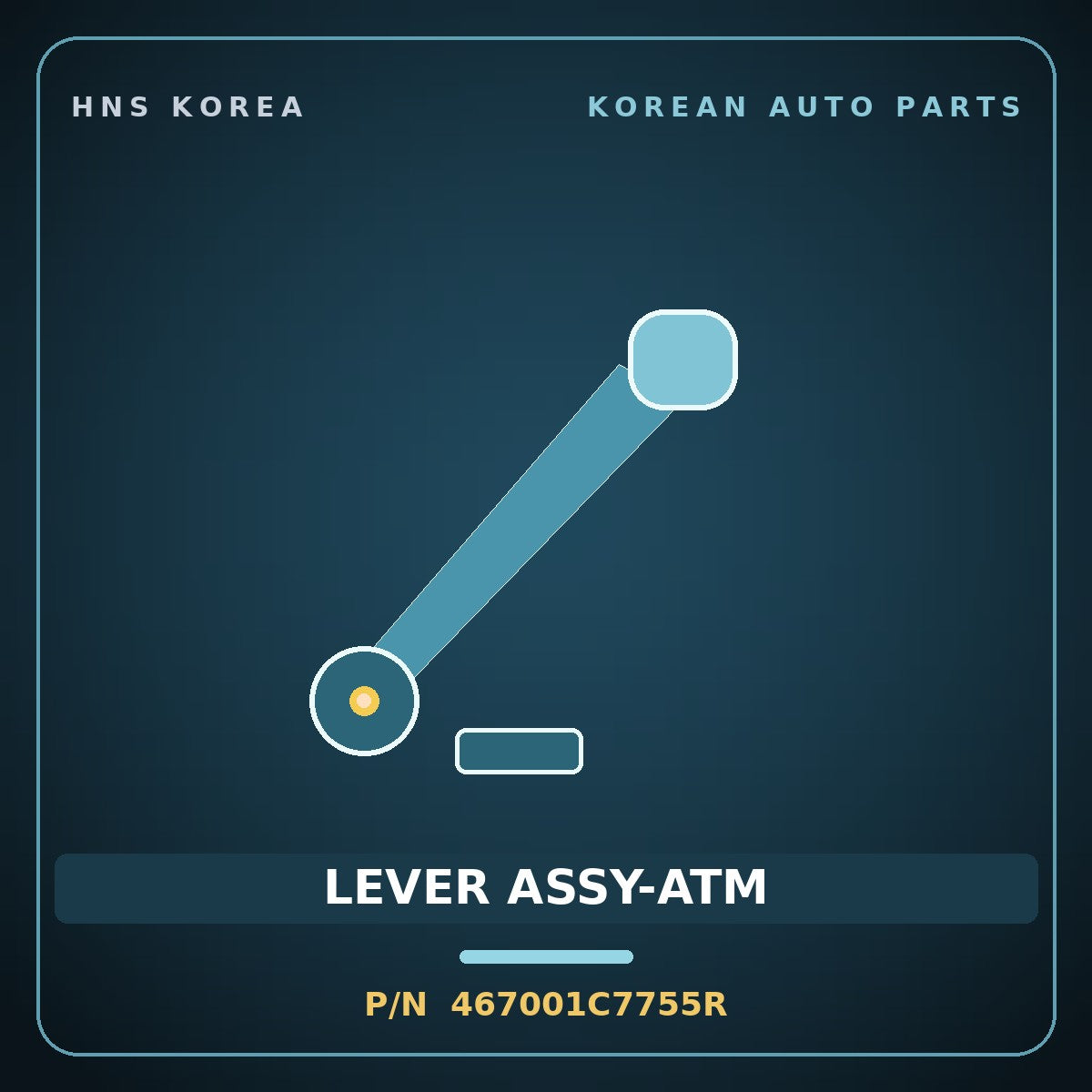 Genuine Mobis LEVER ASSY-ATM 467001C7755R for Click 2002 HNS Parts Korea
