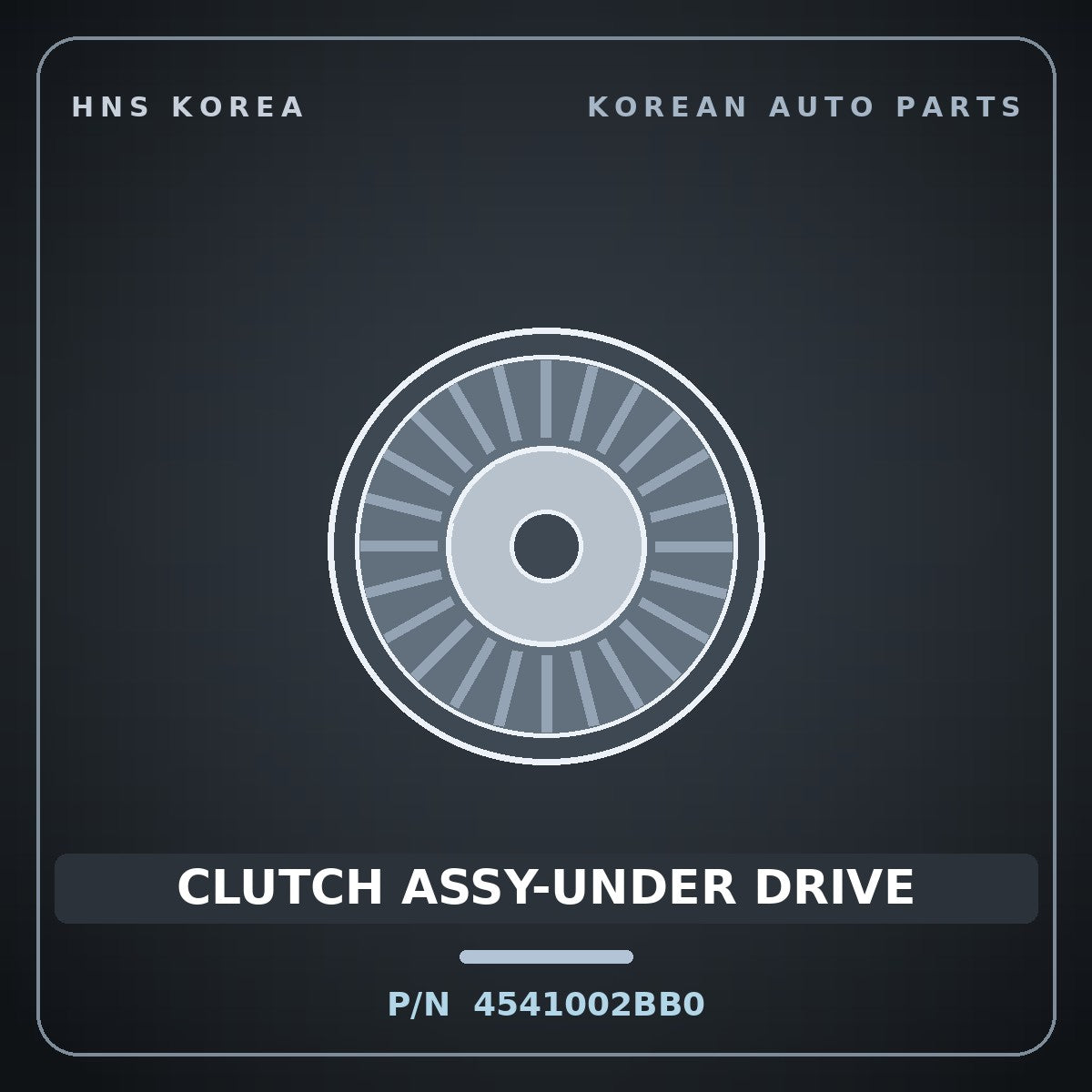 Genuine Mobis CLUTCH ASSY-UNDER DRIVE 4541002BB0 for Casper 2022 HNS Parts Korea