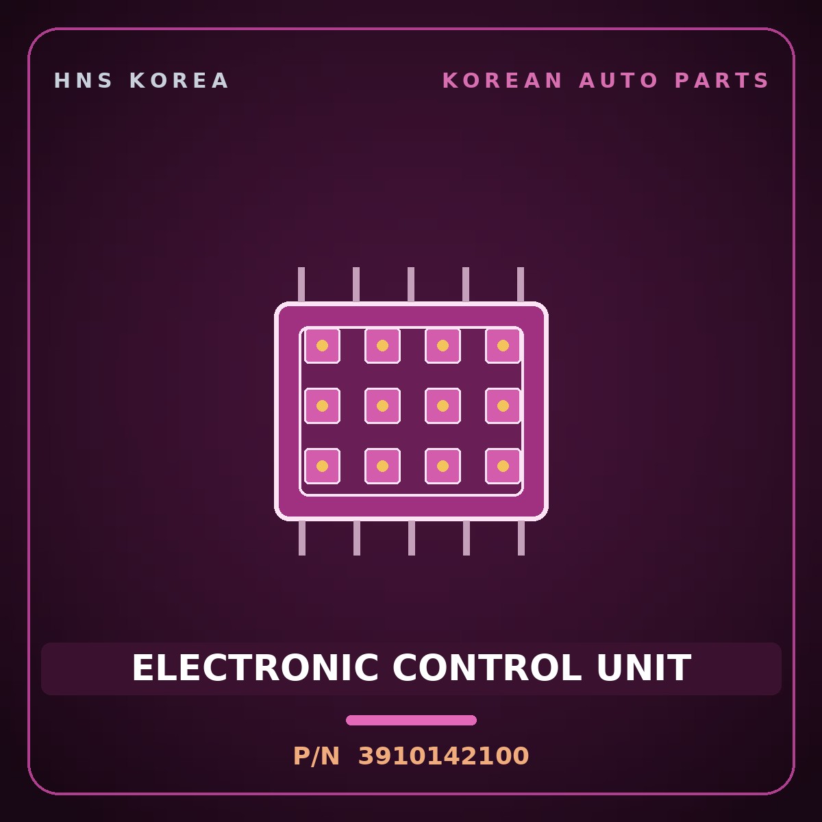 Genuine Mobis ELECTRONIC CONTROL UNIT 3910142100 for Grand Starex 2002 HNS Parts Korea