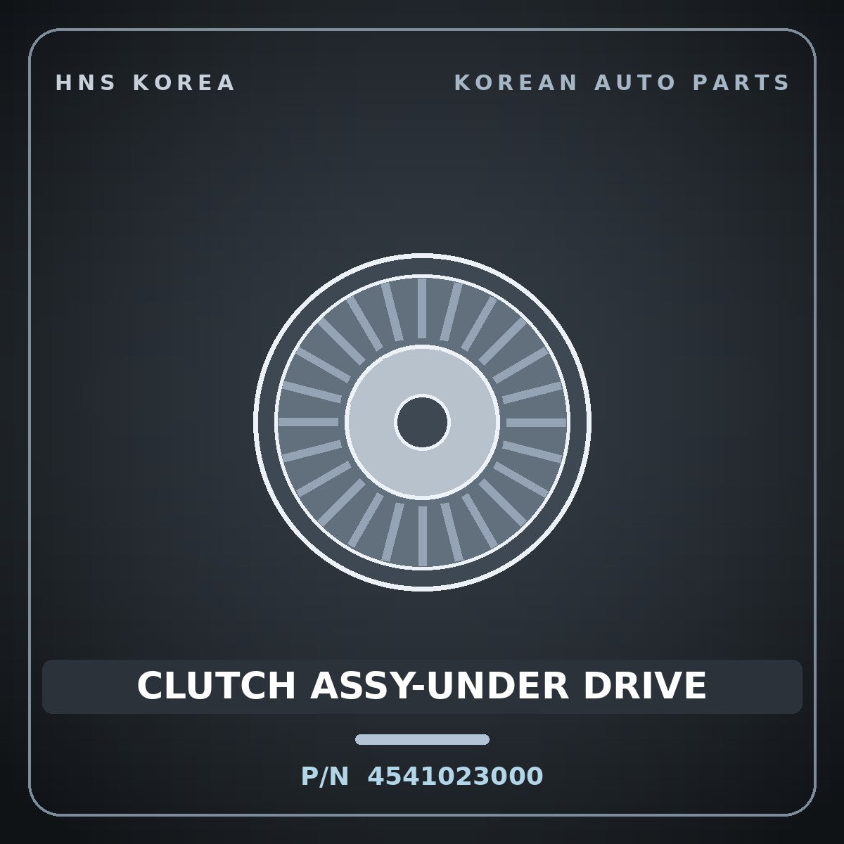 Genuine Mobis CLUTCH ASSY-UNDER DRIVE 4541023000 for Cerato 2000 HNS Parts Korea