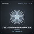 Genuine Mobis CAP ASSY-ALUMINIUM WHEEL HUB 5296006250 for Visto 2001 HNS Parts Korea