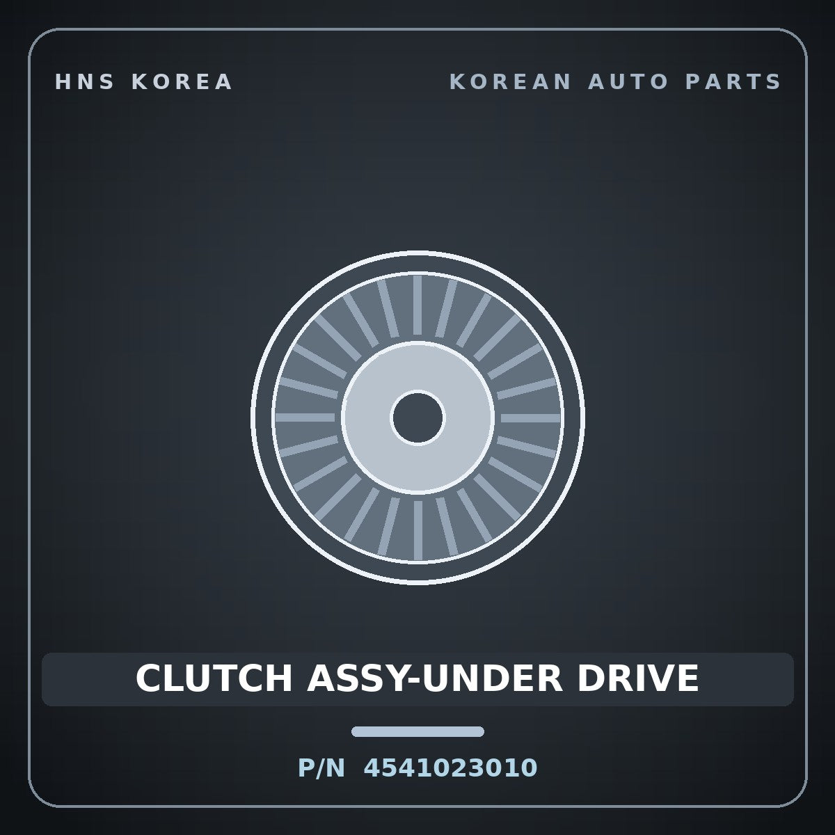 Genuine Mobis CLUTCH ASSY-UNDER DRIVE 4541023010 for Accent 2005 HNS Parts Korea