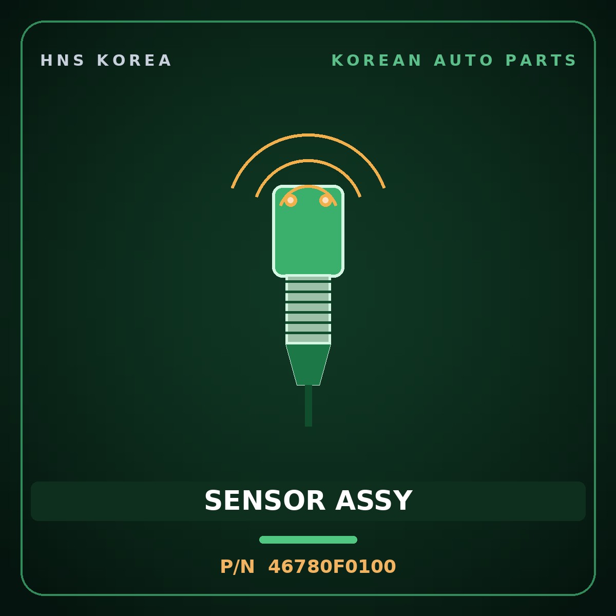 Genuine Mobis SENSOR ASSY 46780F0100 for K3 2017 HNS Parts Korea