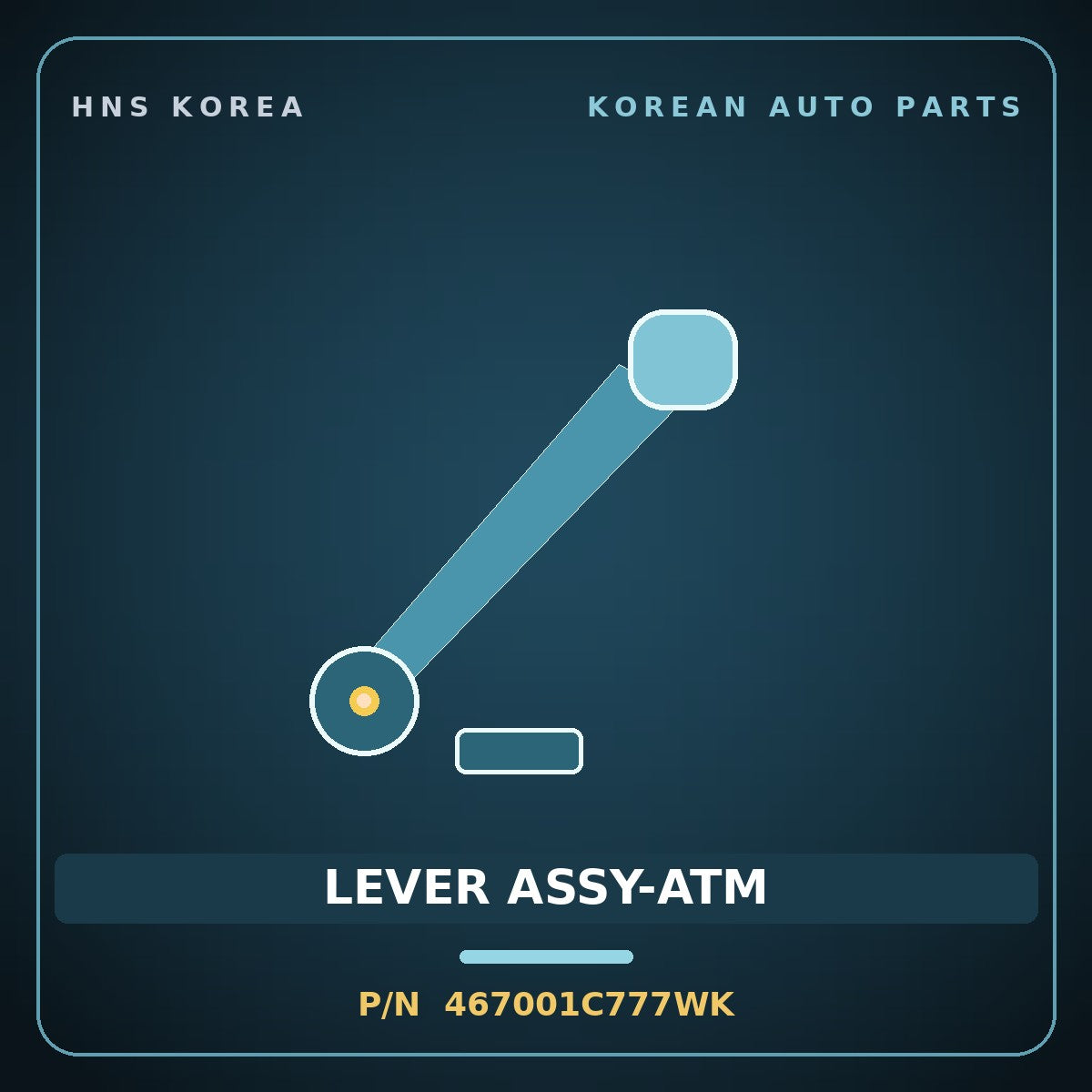 Genuine Mobis LEVER ASSY-ATM 467001C777WK for Click 2006 HNS Parts Korea