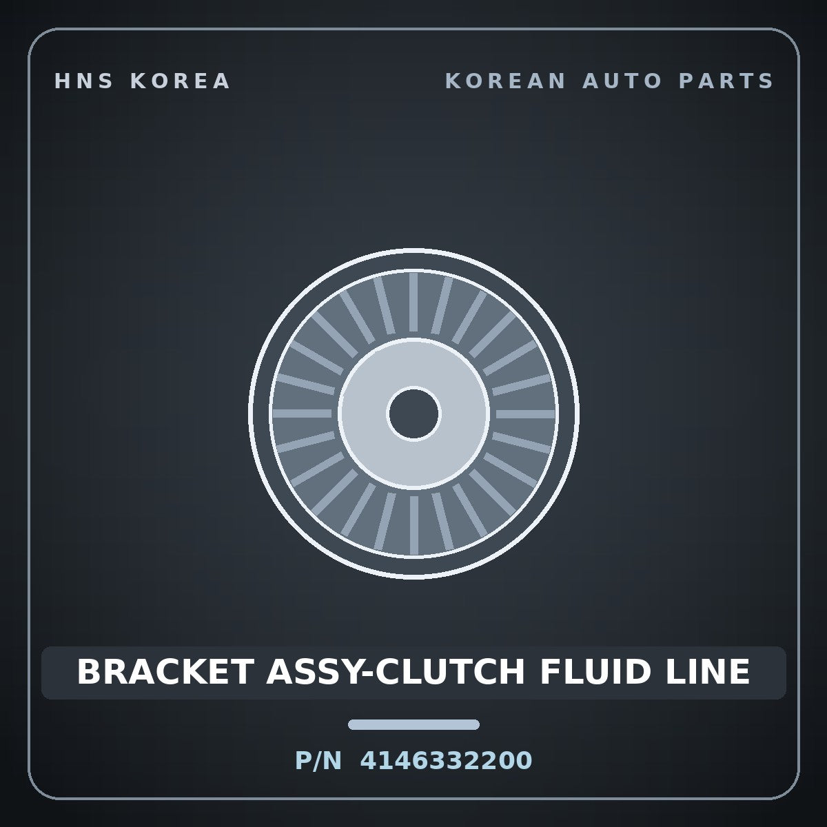 Genuine Mobis BRACKET ASSY-CLUTCH FLUID LINE 4146332200 for Soul 2008 HNS Parts Korea