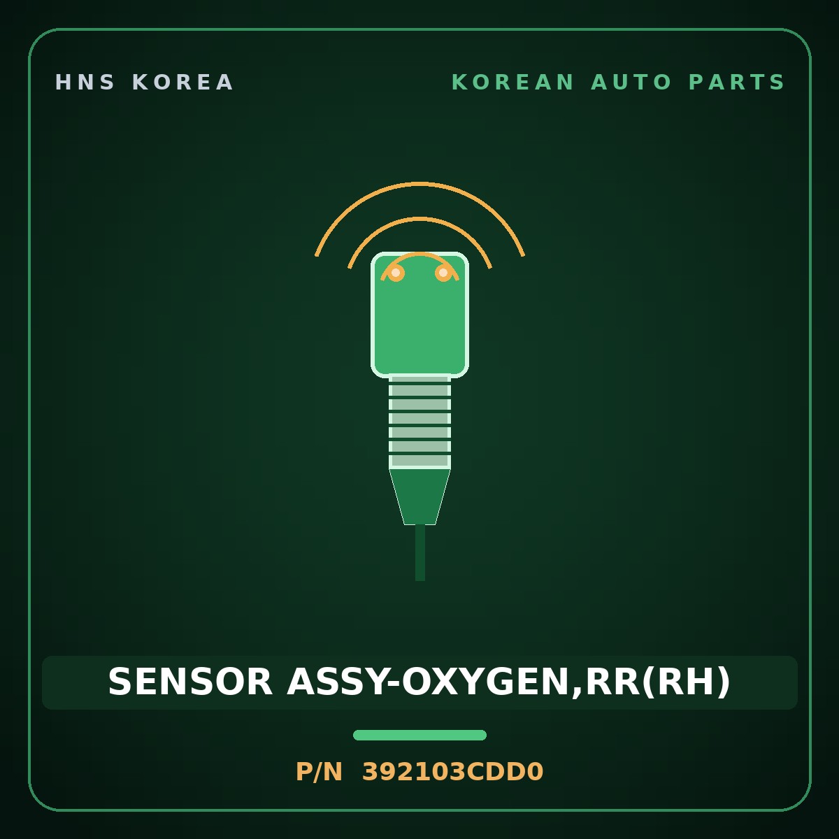 Genuine Mobis SENSOR ASSY-OXYGEN,RR(RH) 392103CDD0 for Carnival 2014 HNS Parts Korea