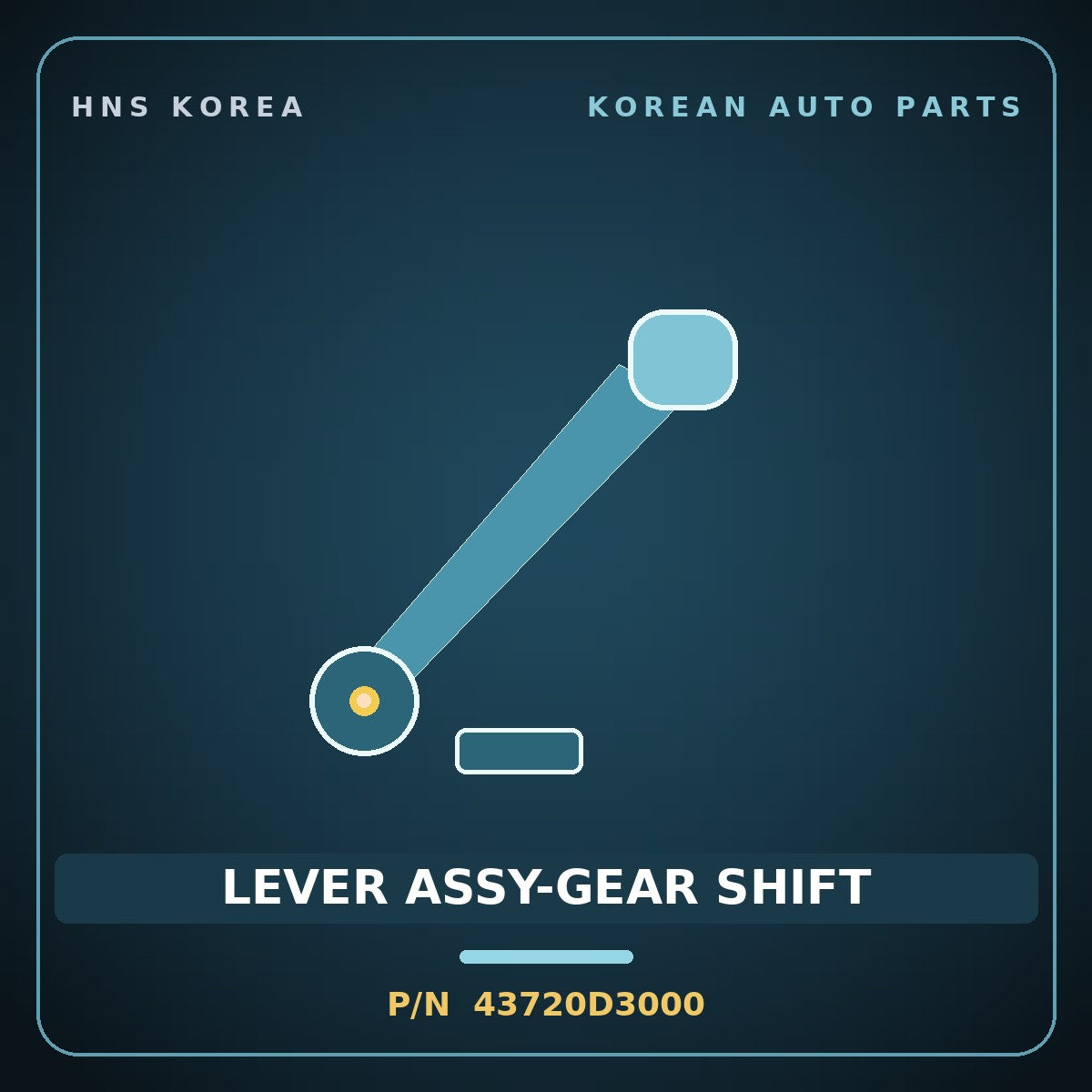 Genuine Mobis LEVER ASSY-GEAR SHIFT 43720D3000 for Tucson 2015 HNS Parts Korea