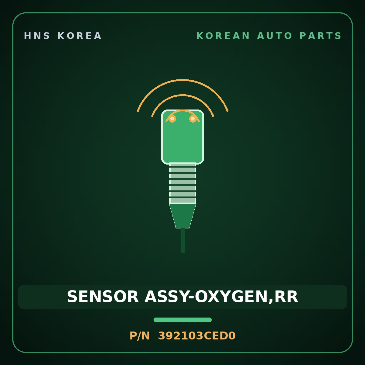 Genuine Mobis SENSOR ASSY-OXYGEN,RR 392103CED0 for Grandeur 2008 HNS Parts Korea