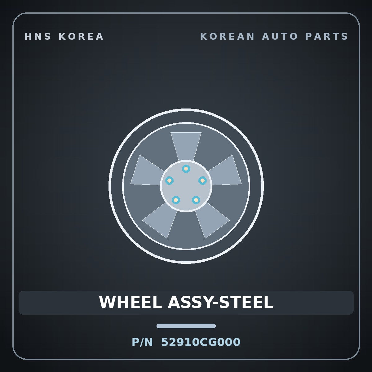 Genuine Mobis WHEEL ASSY-STEEL 52910CG000 for Staria 2021 HNS Parts Korea