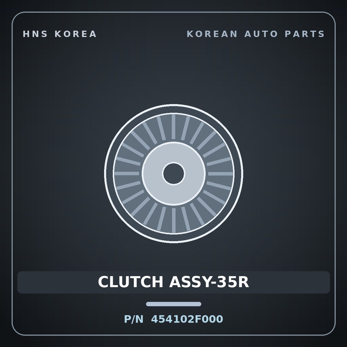 Genuine Mobis CLUTCH ASSY-35R 454102F000 for Elantra 2016 HNS Parts Korea