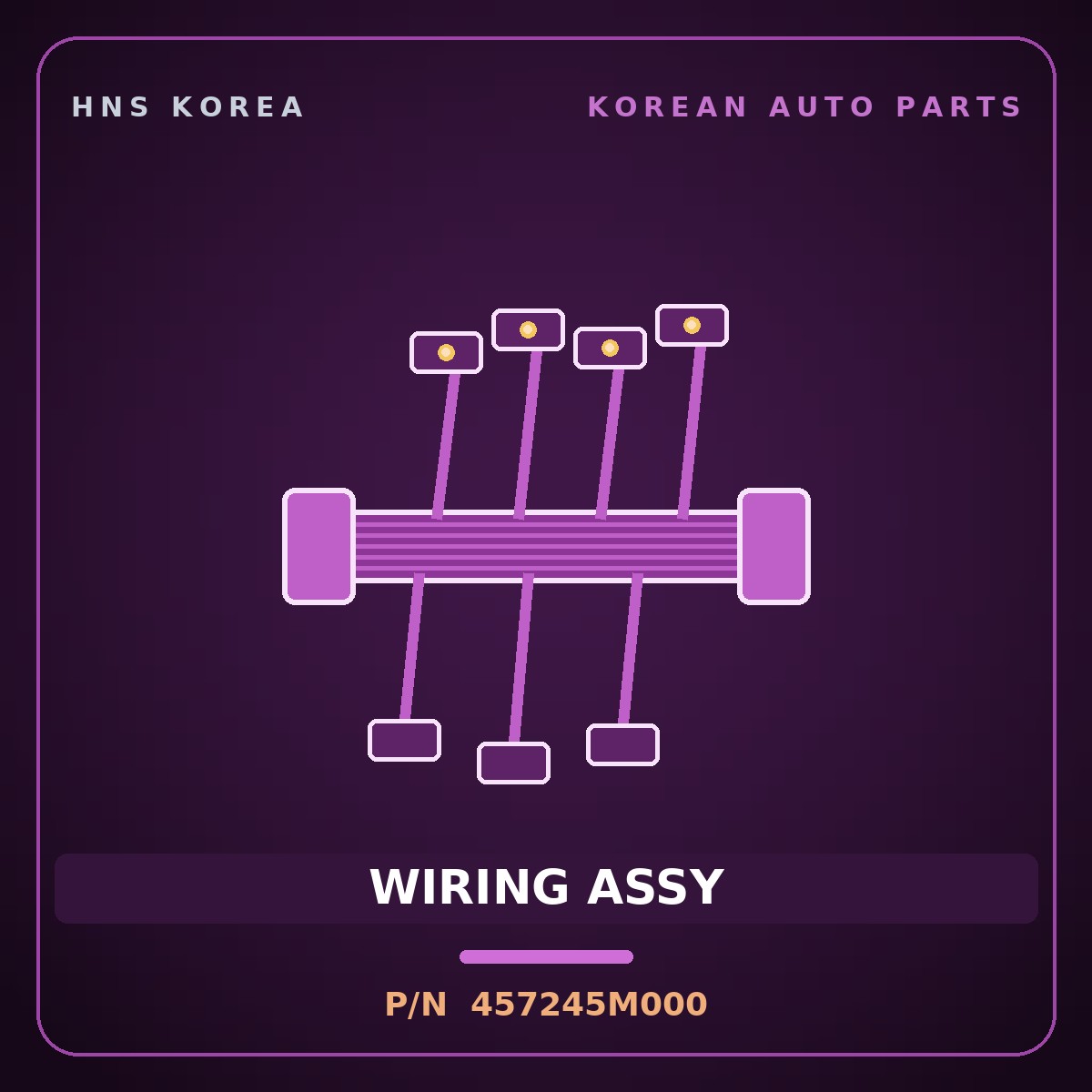 Genuine Mobis WIRING ASSY 457245M000 for Mighty 2015 HNS Parts Korea