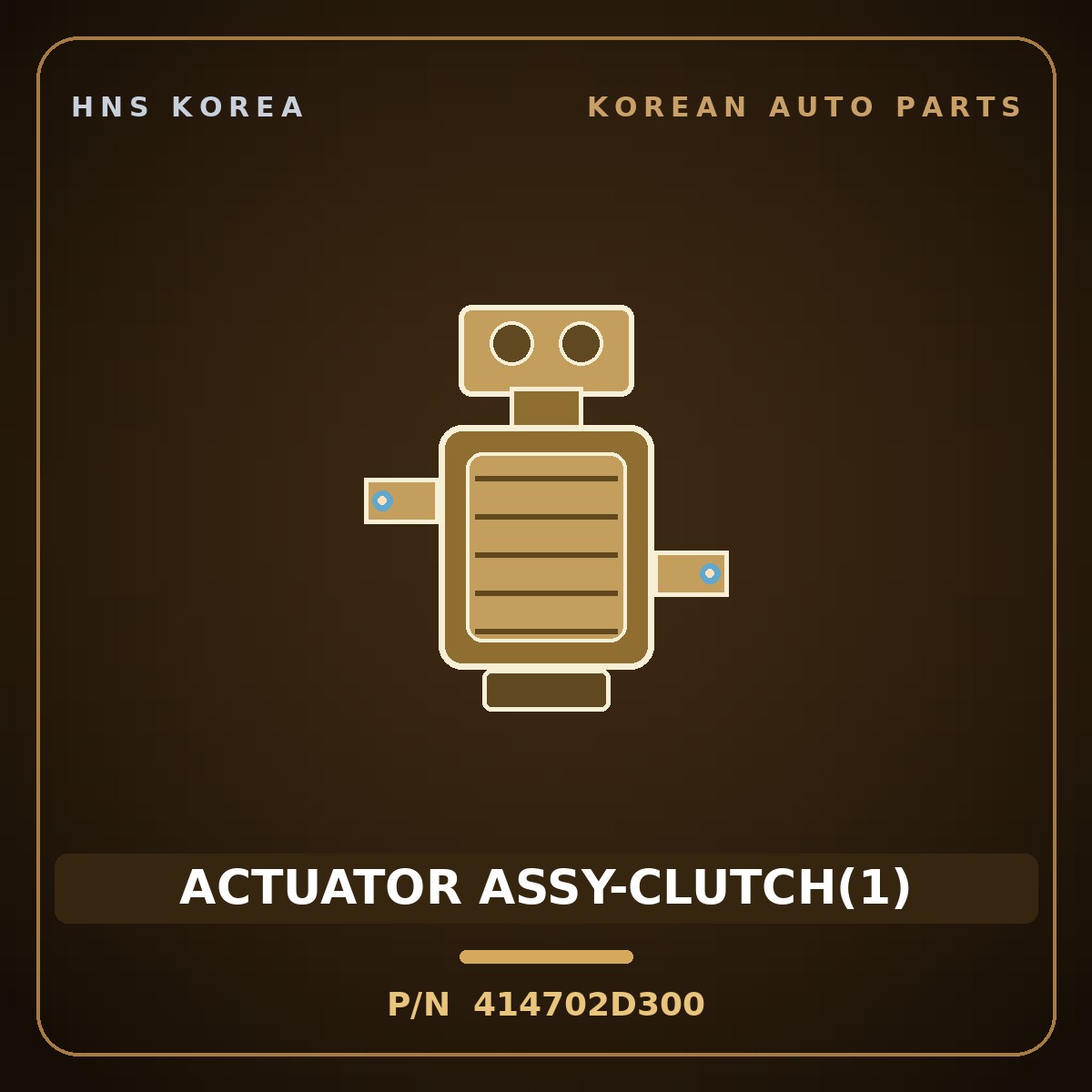 Genuine Mobis ACTUATOR ASSY-CLUTCH(1) 414702D300 for Accent 2012 HNS Parts Korea