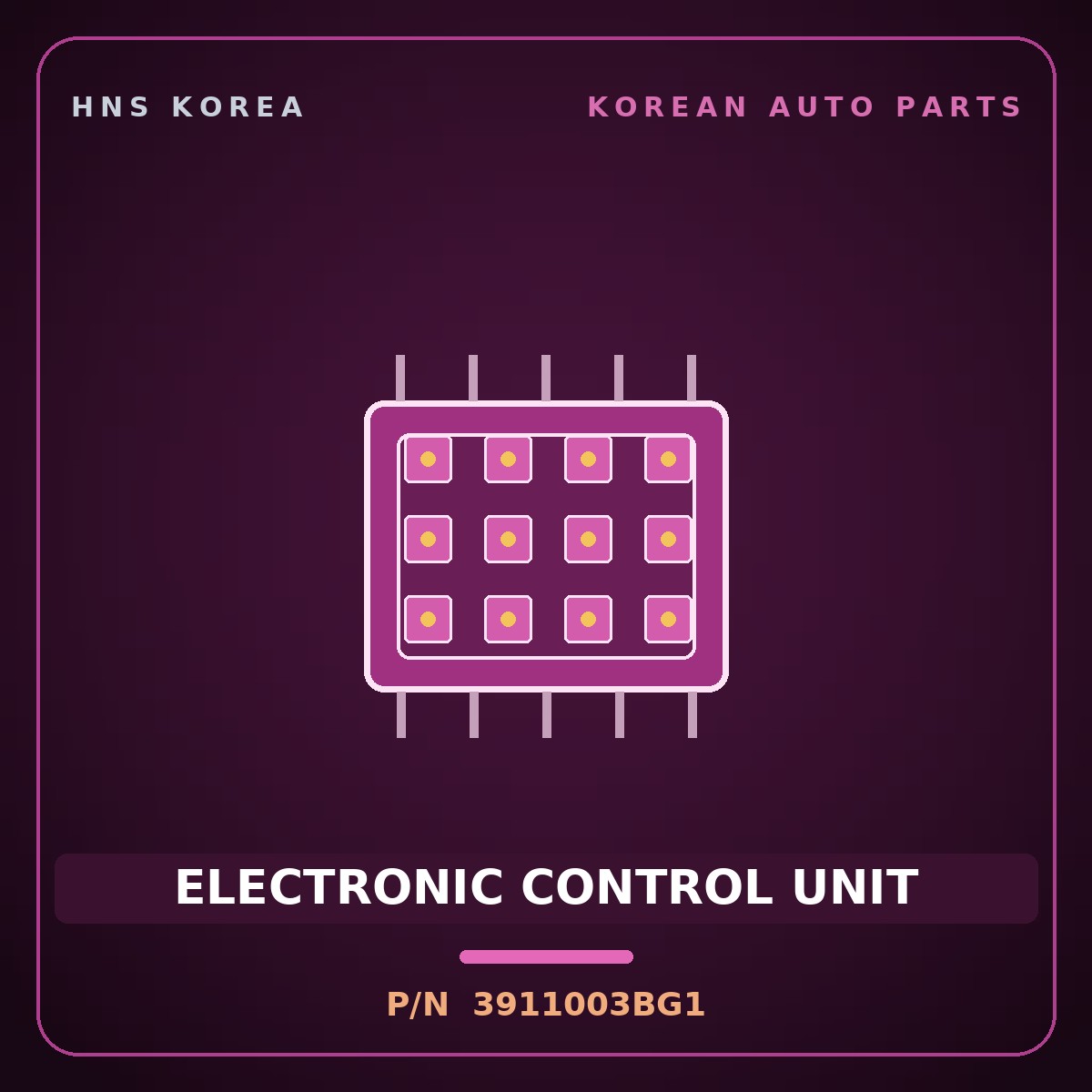 Genuine Mobis ELECTRONIC CONTROL UNIT 3911003BG1 for Avante 2021 HNS Parts Korea