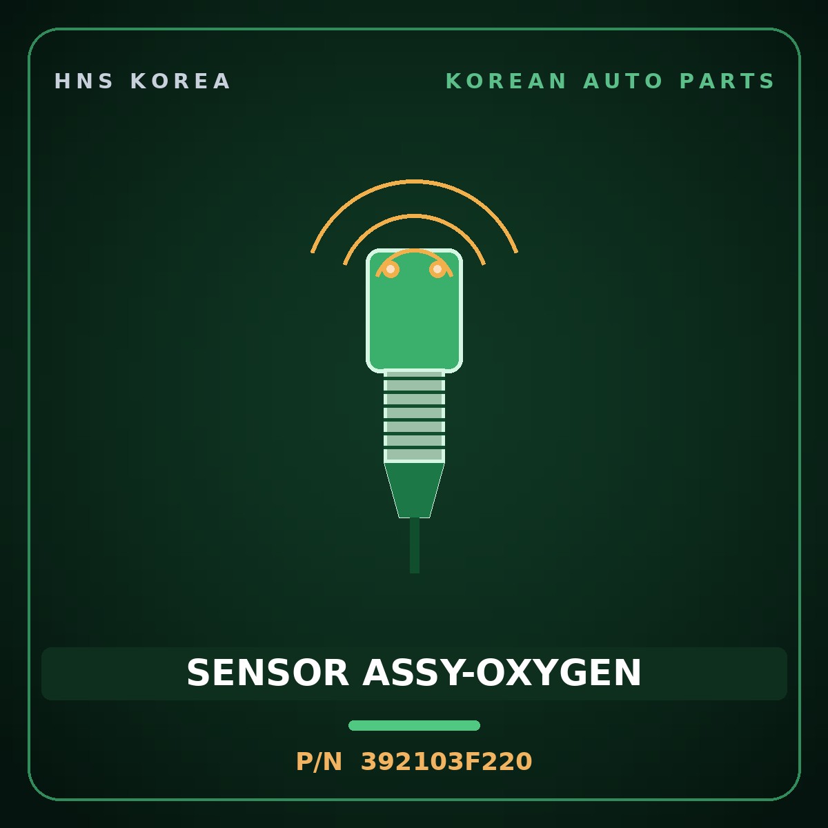 Genuine Mobis SENSOR ASSY-OXYGEN 392103F220 for G90 2016 HNS Parts Korea