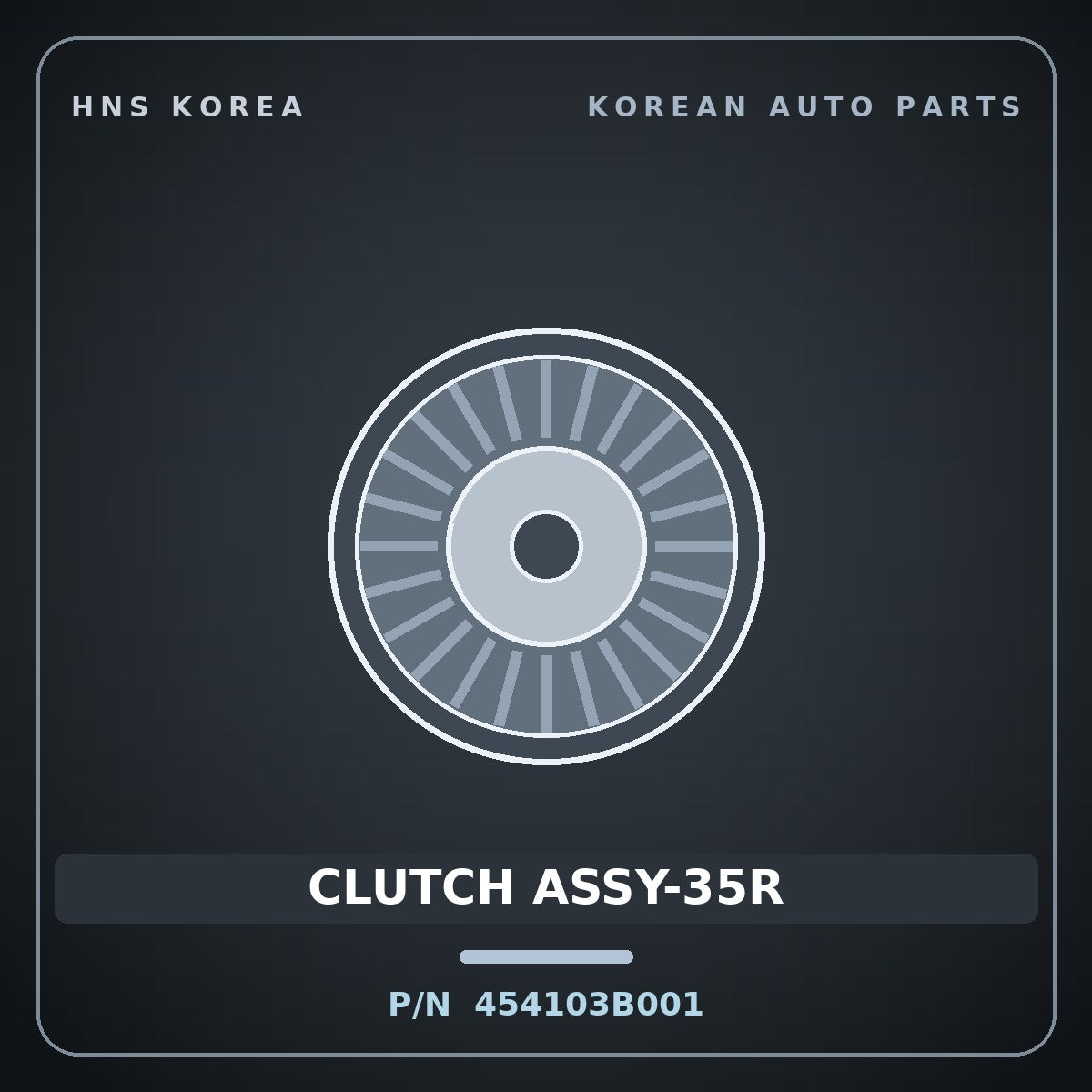Genuine Mobis CLUTCH ASSY-35R 454103B001 for Aslan 2005 HNS Parts Korea