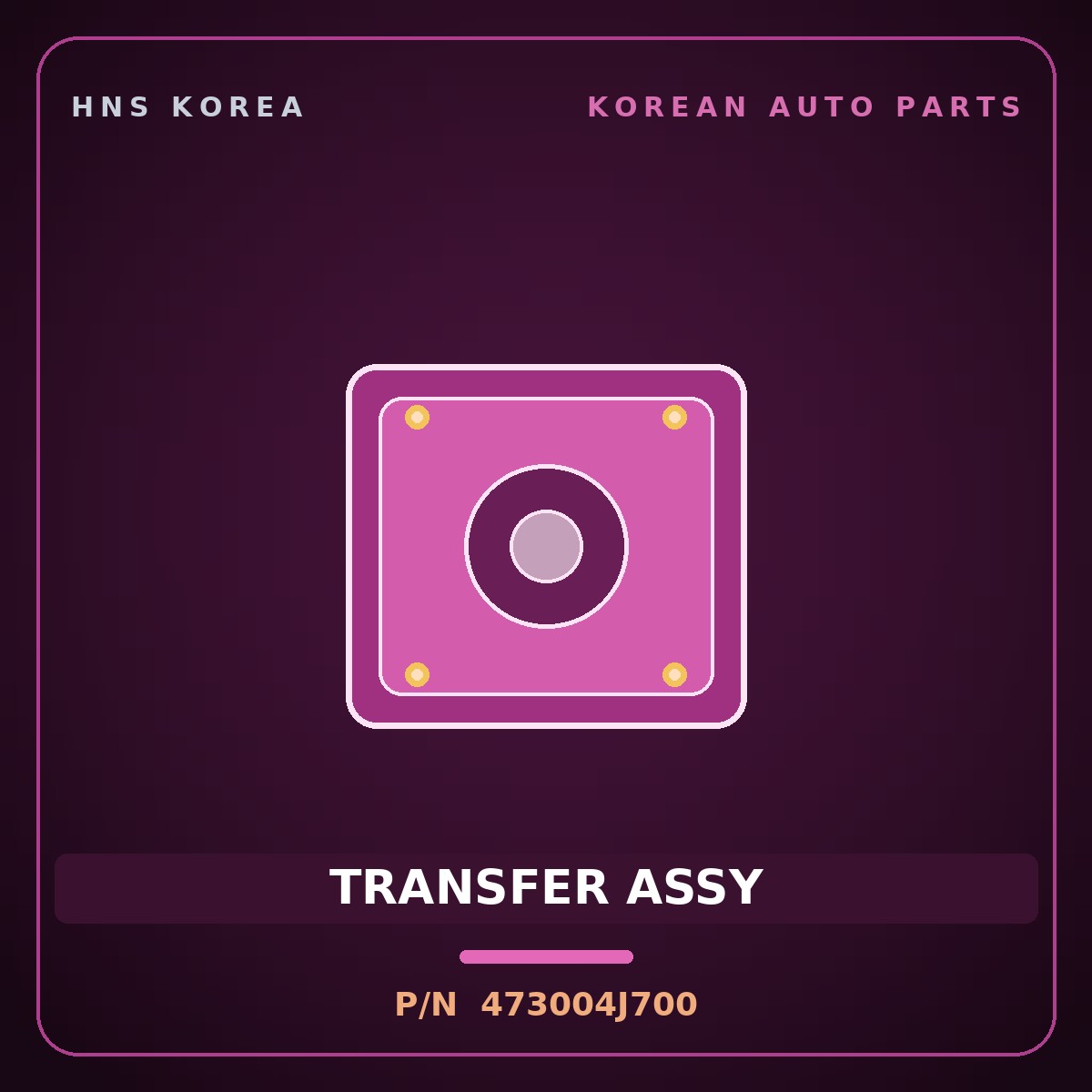 Genuine Mobis TRANSFER ASSY 473004J700 for Tasman 2024 HNS Parts Korea