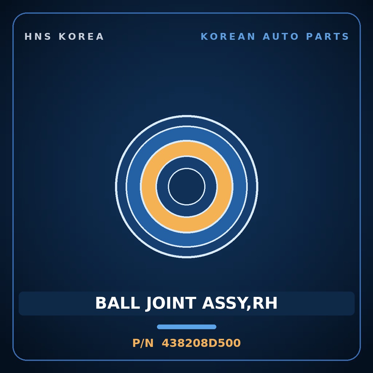Genuine Mobis BALL JOINT ASSY,RH 438208D500 for Express 2006 HNS Parts Korea