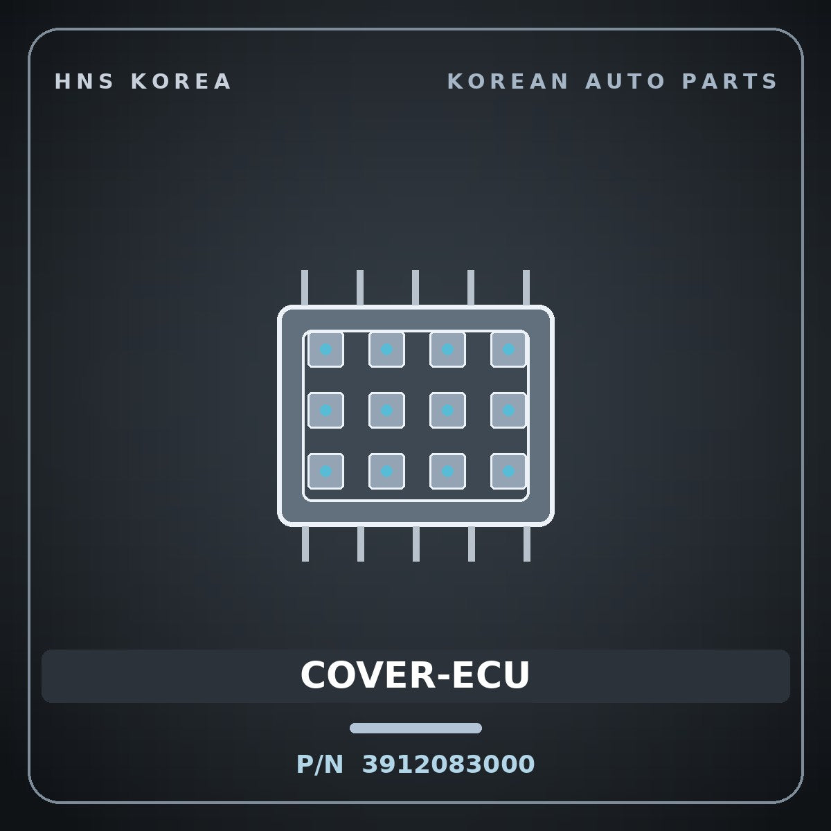 Genuine Mobis COVER-ECU 3912083000 for Aero City 1998 HNS Parts Korea