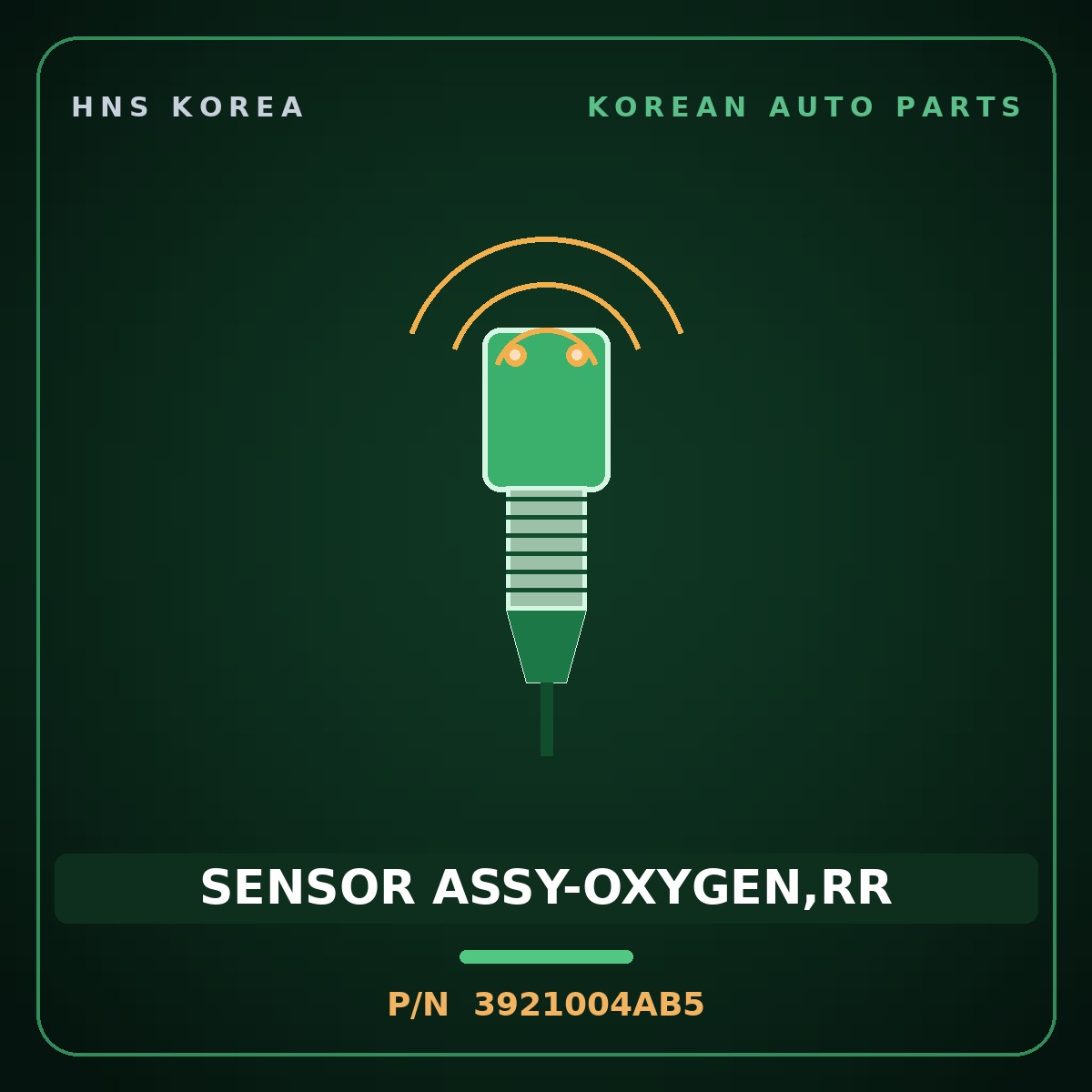 Genuine Mobis SENSOR ASSY-OXYGEN,RR 3921004AB5 for Morning 2017 HNS Parts Korea