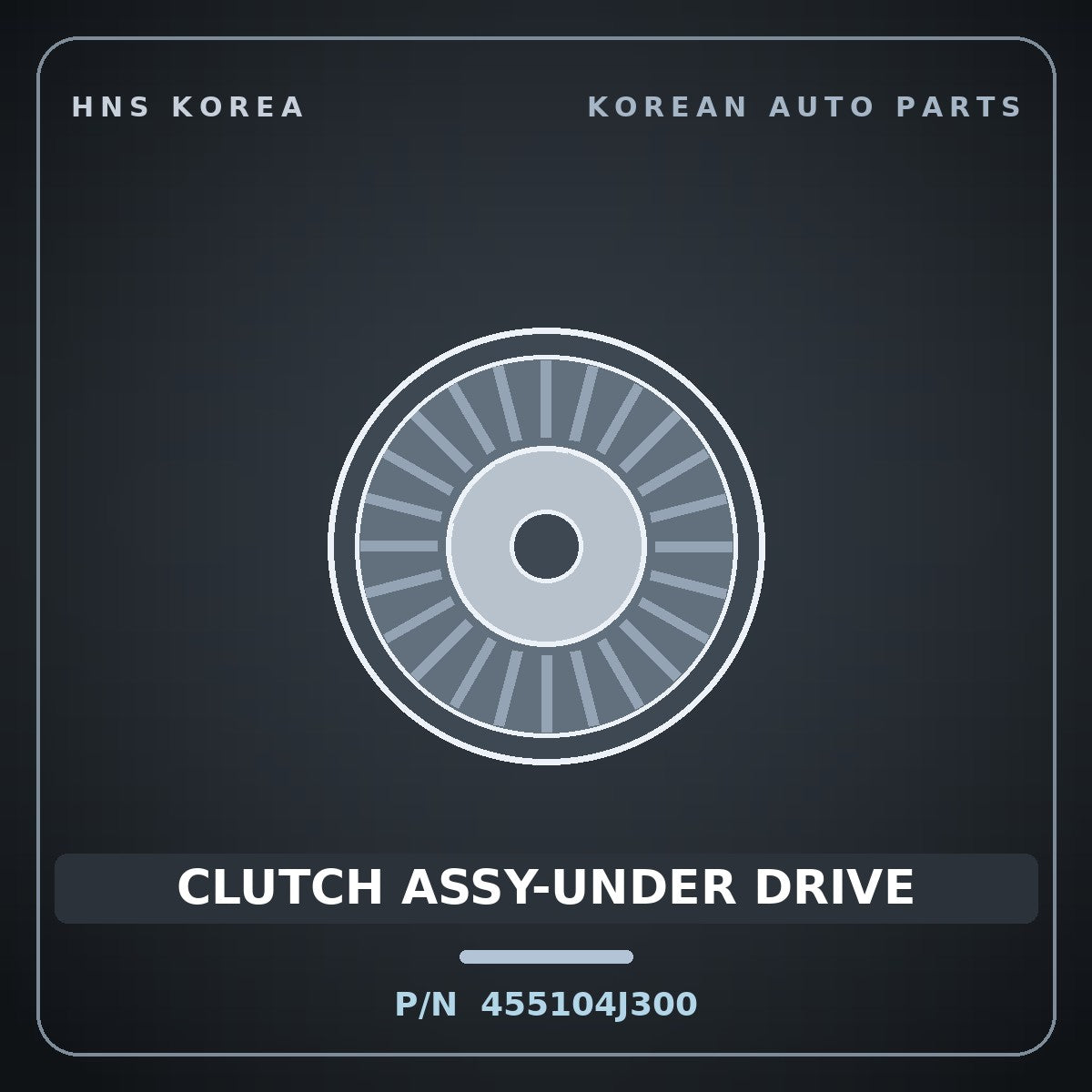 Genuine Mobis CLUTCH ASSY-UNDER DRIVE 455104J300 for G80 2020 HNS Parts Korea