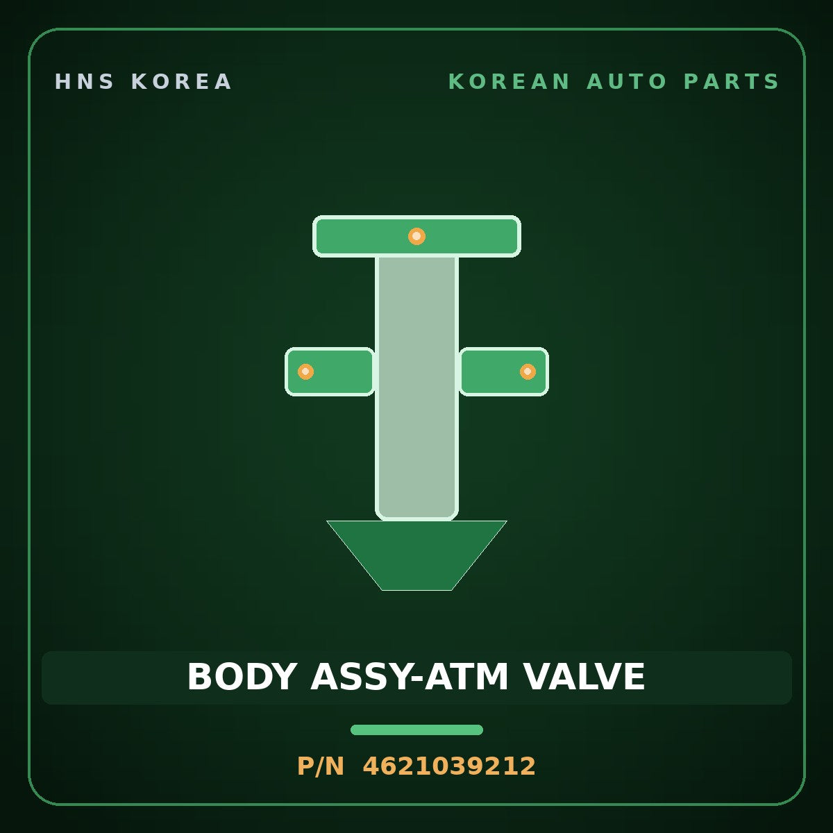 Genuine Mobis BODY ASSY-ATM VALVE 4621039212 for Grandeur 1999 HNS Parts Korea