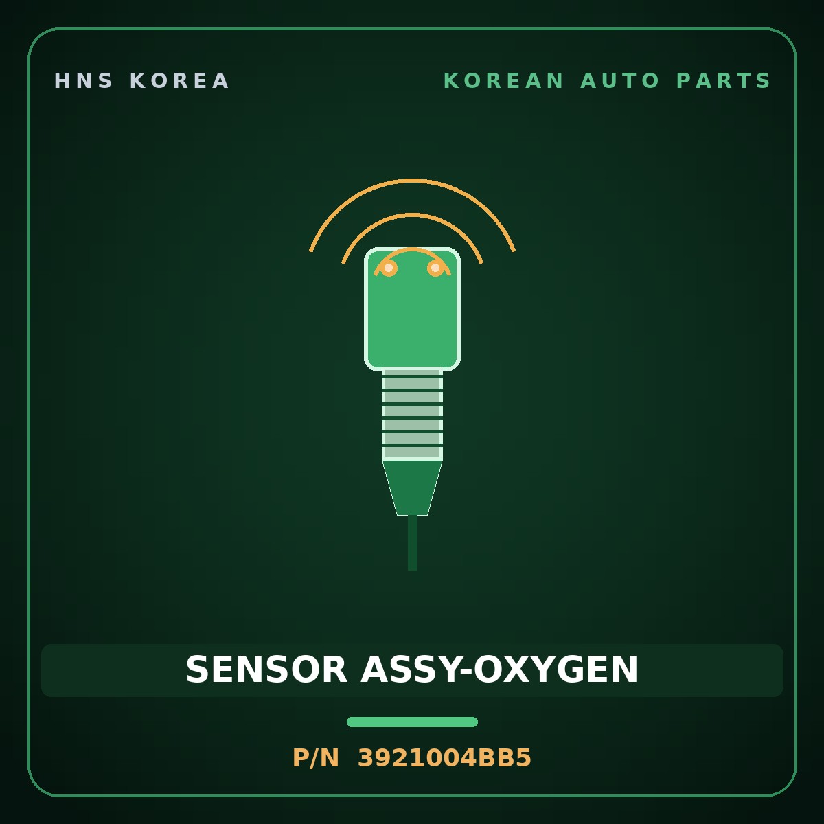 Genuine Mobis SENSOR ASSY-OXYGEN 3921004BB5 for Ray 2018 HNS Parts Korea